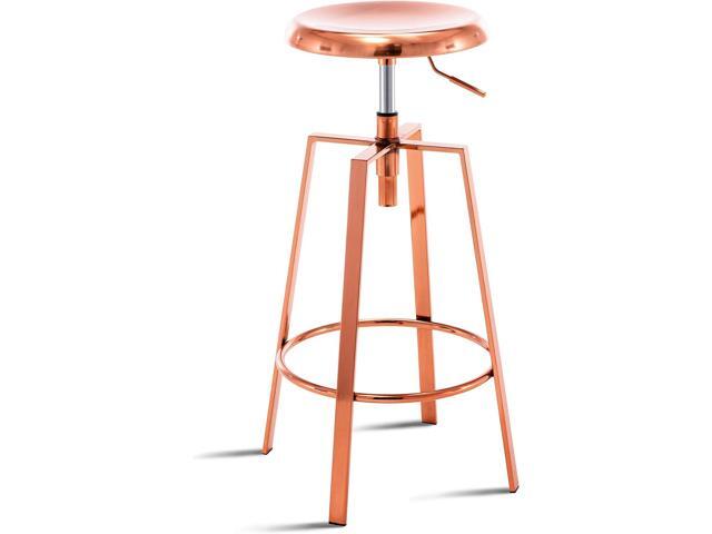 Adjustable Industrial Bar Stool,Swivel Round Metal Barstools Set of 2,Counter Height Armless Metal Frame Bar Chair for Kitchen Bistro PubPub Bar...