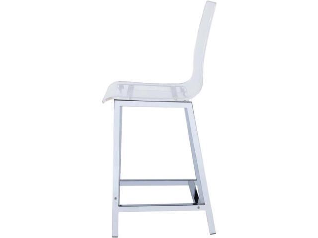 Coaster Furniture Bar Stool 24' Clear Acrylic/Chrome 100265
