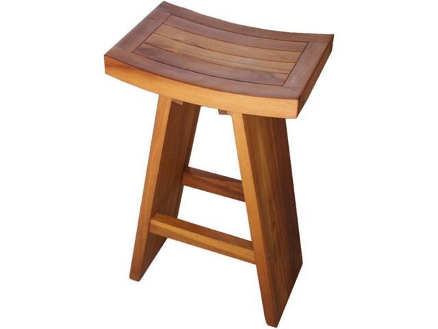AquaTeak The Original 30' Tall Asia Teak Bar Stool