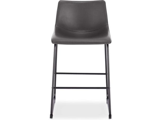 EdgeMod Brinley Counter Stool in Grey (Set of 3)