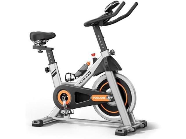 YOSUDA Indoor Cycling Bike Brake Pad/Magnetic Stationary Bike - Cycle Bike with Tablet Mount & Comfortable Seat Cushion