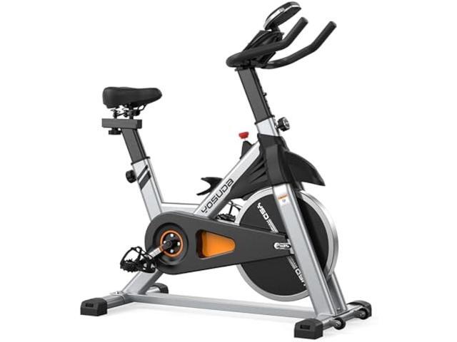 YOSUDA Indoor Cycling Bike Brake Pad/Magnetic Stationary Bike - Cycle Bike with Tablet Mount & Comfortable Seat Cushion