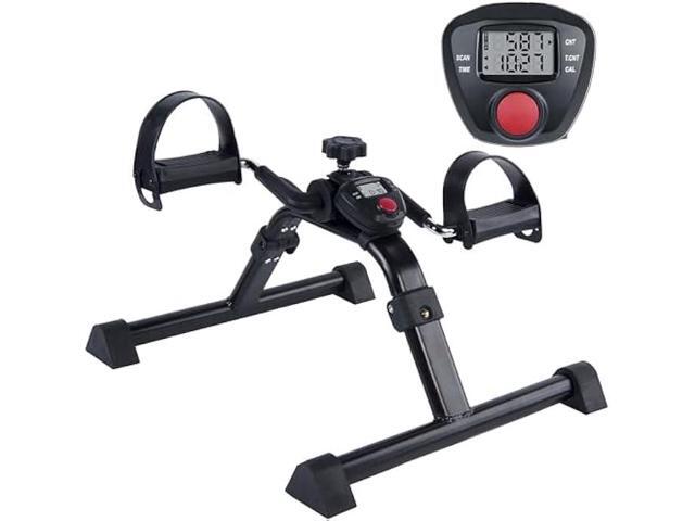 Vaunn Desk Bike Pedal Exerciser with Electronic Display for Indoor Physical Therapy