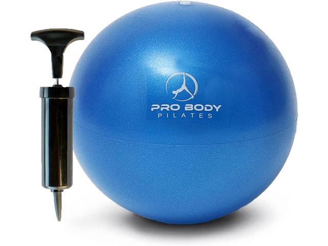 ProBody Pilates Small Exercise Ball with Pump - 9 Inch Workout Ball for Stability, Barre, Yoga, Core & Physical Therapy