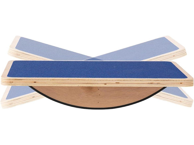 Non-Slip Wood Wobble Exercise Balance Board,up to 350 Ibs for Coordination Skills Obstacle Courses Sensory Toys for Kids and Adult,Professional...