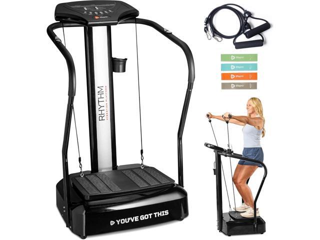 Lifepro Rhythm Vibration Plate Exercise Machine with Handles for Balance Support Vibrating Plate for Lymphatic Drainage, Circulation & Recovery,.