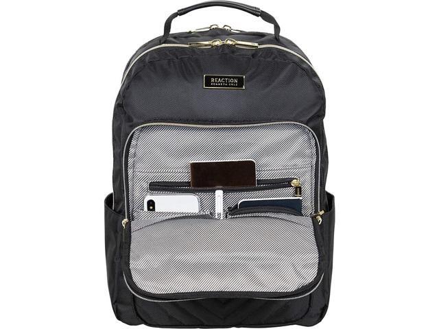Kenneth Cole REACTION Women's Chelsea Chevron 15' Laptop and Tablet Backpack, Black