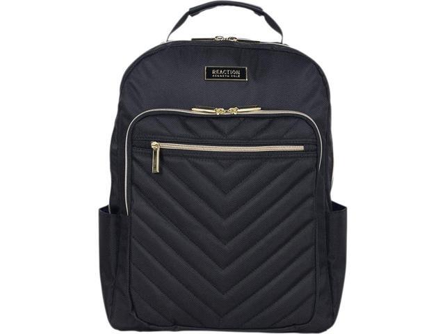Kenneth Cole REACTION Women's Chelsea Chevron 15' Laptop and Tablet Backpack, Black