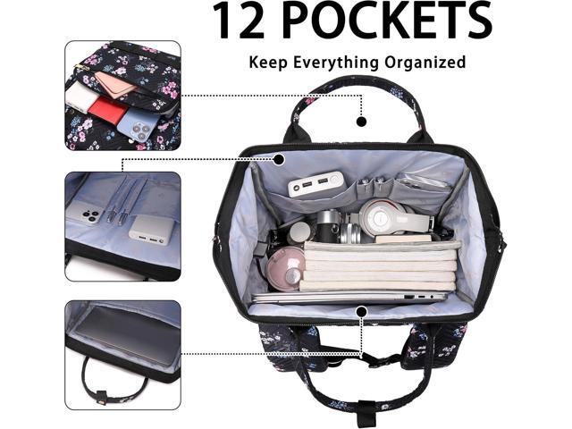 Hidds Laptop Backpack Purse for Women, Work Business College School Commuter Computer Bag Large Girls Nurse Teacher Bookbags Anti Theft Ladies...