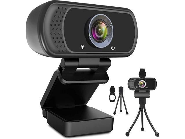ToLuLu 1080P Webcam with Microphone, HD Webcam Web Camera with Tripod Stand, Widescreen USB Computer Camera, Streaming Mic Web cam for Online...