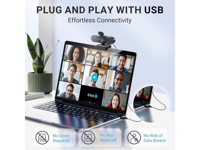 EMEET 2024 Upgraded C960 Webcam, Autofocus, 73° View Angle, Computer Camera w/Privacy Cover and Microphone, 1080P HD Webcam for PC, Plug and Play...