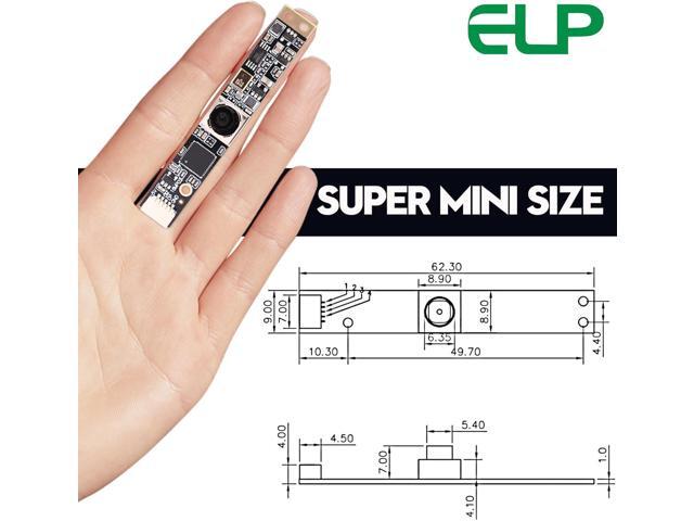 ELP 16MP Autofocus USB Camera with Microphone for Computer Mini UVC USB2.0 Lightburn Camera Micro USB Security PC Camera Module Laser Engraver...
