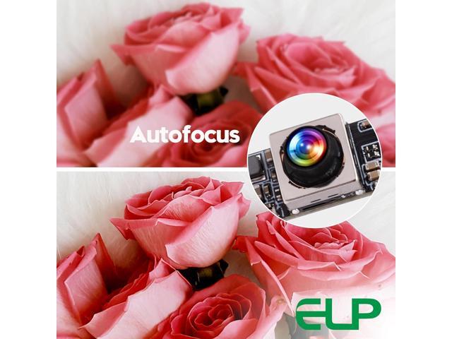 ELP 16MP Autofocus USB Camera with Microphone for Computer Mini UVC USB2.0 Lightburn Camera Micro USB Security PC Camera Module Laser Engraver...