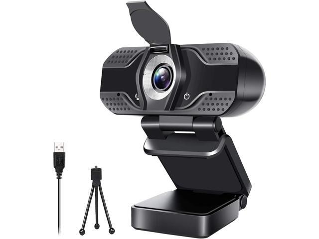 Full HD 1080P Webcam with Microphone, Adjustable FOV, Zoom, Software Control & Privacy Cover, USB HD Computer Web Camera, Plug and Play, for...