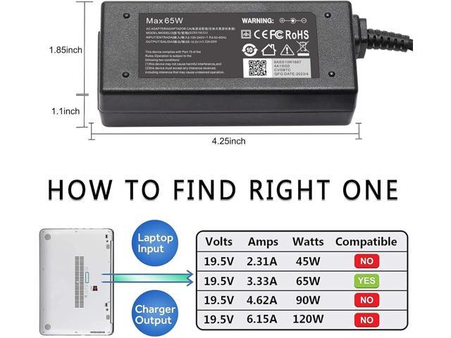 Charger for HP Laptop Computer 65W 45W HP Chromebook/Probook450 650 640 G5 G4 G6 G7 G8 Elitebook/Pavilion/x360 11 13 14 15 17 Zbook Notebook 15 17...