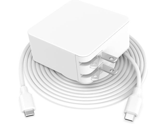 65W Fast Type C Charger Fit for Samsung Galaxy Book Pro, Pro 360 and More Replacements with USB C Connector, Foldable, Compact, Detachable 7.5ft Cable