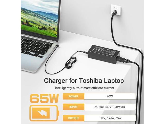 65W Laptop Charger for Toshiba Satellite C55 C55D C655 C855 C855D L55 L745 L655 L755 P755 S55 S55T A105 A215 A505 A665; PA3822U-1ACA, PA3917U-1ACA,...