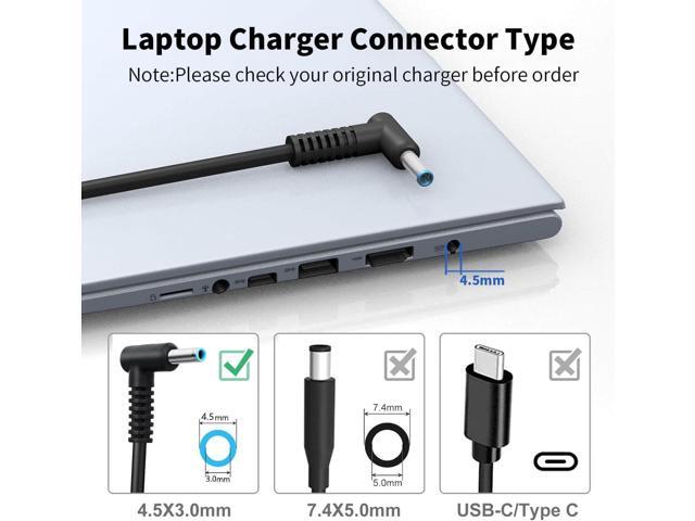 741727-001 740015-003 Charger Compatible with HP Laptop Computer Pavilion X360 14 15 17 Envy 13 15 X360, Stream 11 13 14 TouchSmart Elitebook 840...