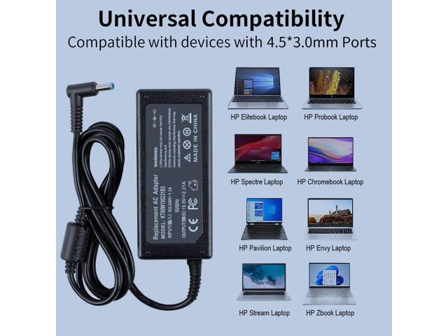 741727-001 740015-003 Charger Compatible with HP Laptop Computer Pavilion X360 14 15 17 Envy 13 15 X360, Stream 11 13 14 TouchSmart Elitebook 840...