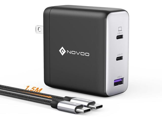 100W USB C Charger, 120W MacBook Pro Charger, 3-Port GaN Fast Charger with PD3.0, PPS, USB C Charger for MacBook pro & MacBook Air, ipad Air,...