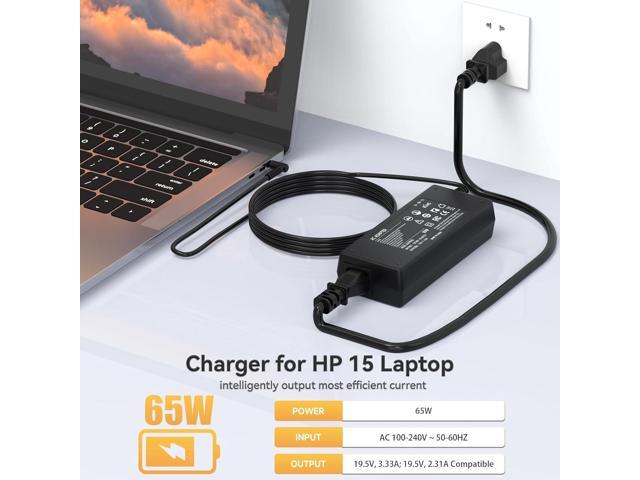 65W 45W Laptop Charger for HP Model 15: 15-dy, 15-dq, 15-da, 15-db, 15-dw, 15-f, 15-ef, 15-ab, 15-ac, 15-af, 15-an, 15-au, 15-aw, 15-ay, 15-ba,...