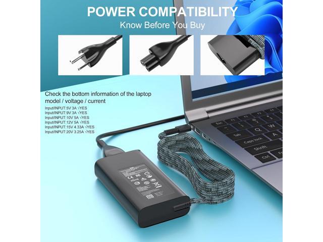 65W USB-C Charger for HP EliteBook 830 835 840 845 860 865 640 650 1040 G8/G9/G10/G11 & ProBook 440 445 450 455 460 465 G8/G9/G10/G11 - Fast...