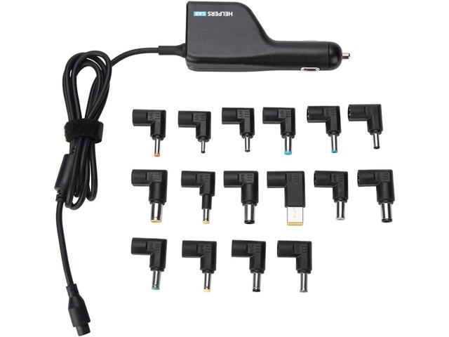 12V 24V Input Laptop Car Charger 16V 18.5V 19V 19.5V 20V DC Power Adapter 90W with 18W QC3.0 USB & 16 Tips 108W Universal for HP Dell IBM Lenovo...
