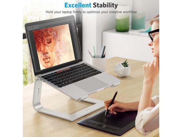 OMOTON Laptop Stand, Detachable Laptop Mount, Aluminum Laptop Holder Stand for Desk, Compatible with MacBook Air/Pro, Dell, HP, Lenovo and All...