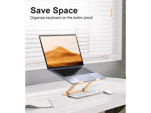 Adjustable Laptop Stand for Desk,Portable Laptop Stand Holder and Riser,Foldable Aluminum Notebook Computer Stands for MacBook Air Pro HP Lenovo...
