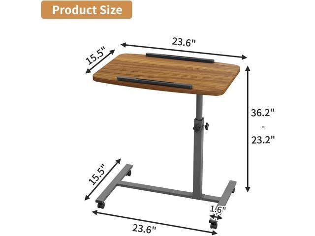 Laptop Table Mobile Adjustable Height Laptop Stand Portable Desk Notebook Swivel Laptop Desk Rolling Desk Laptop Table Laptop Stand for Couch...