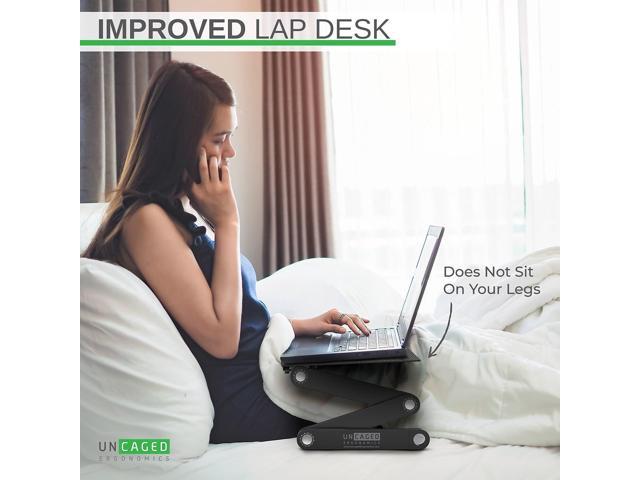 WorkEZ Adjustable Laptop Stand for Desk, Adjustable Height Laptop Stand, Ergonomic Foldable Portable PC Holder, Computer Riser, Home Office Supplies