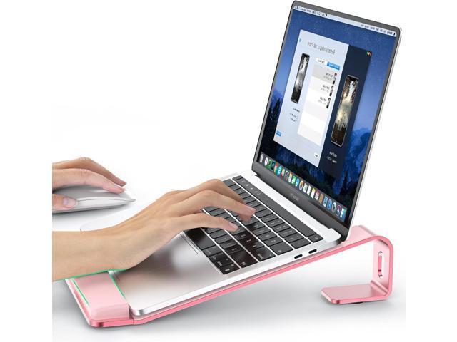 Laptop Stand for Desk,Laptop Stand with Wrist Support,Ergonomic Detachable Laptop Riser,Aluminum MacBook Stand,Laptop Stand with Wrist Pad,Fits...