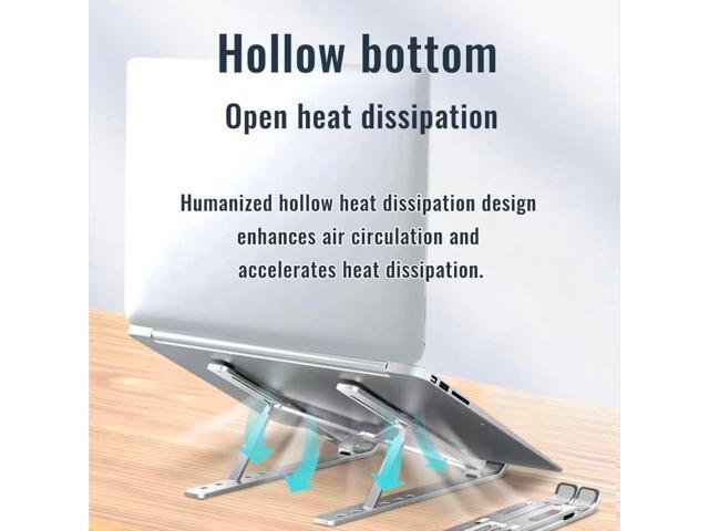 Portable Desktop Laptop Stand,Aluminum Alloy Portable Laptop Stand, 7 Level Adjustable, Foldable, Ergonomic, Suitable for Laptops up to 18 Inches,...