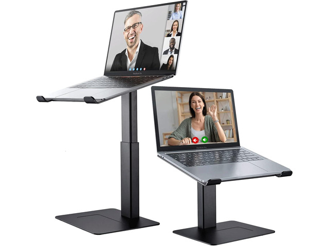 Laptop Stand for Desk, Ergonomic Sitting and Standing Laptop Riser for Notebook MacBook 11-17 InchesDJ Laptop Stand Adjustable Height from 7-15...