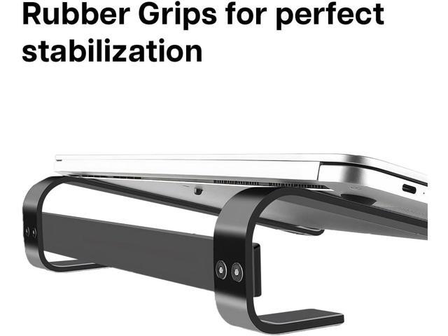MMOBIEL Laptop Stand - Riser 10 to 18 inches - Ventilated Holder Universal - Laptop Stand for Desk Compatible with MacBook, Notebook, ASUS and More...