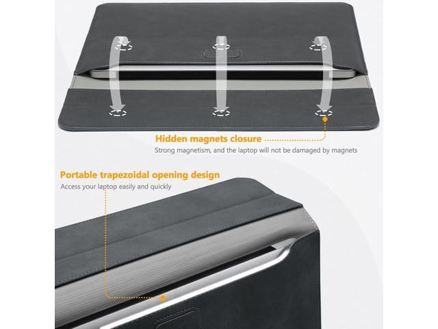 HYZUO 15 Inch Laptop Sleeve Case with Stand Feature Compatible with MacBook Air 15.3/15 M3/M2 Chip 2024-2023, 15-inch Surface Laptop 7/6/5/4/3,...