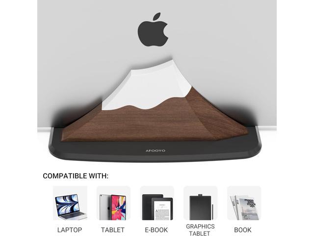 Vertical Laptop Stand - Snow Peak-Shaped Wooden Holder Dock Compatible with MacBook, Surface, Chromebook, Dell & More - Space-Saving Design for All...