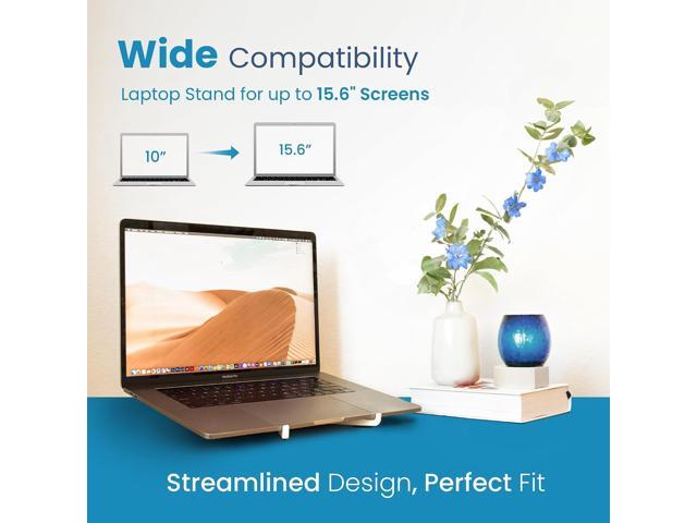 Portable Laptop Riser Stand- Lightweight & Adjustable Computer Holder, Ergonomic, Foldable - Compatible with Apple MacBook Pro & Air, HP, Dell,...