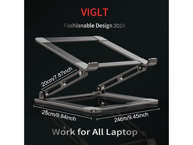 Laptop Stand for Desk - Adjustable Laptop Holder, Portable Laptop Riser with Multi-Angle Height Adjustable Computer Stand for MacBook Air/Pro and...