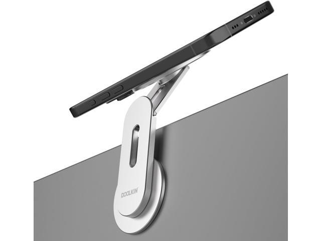 Doolkin Pizo Mount 2, Laptop Phone Holder, Adjustable Laptop Stand, Foldable Laptop Side Mount Clip, Slim Portable Smartphone Stand, Computer...
