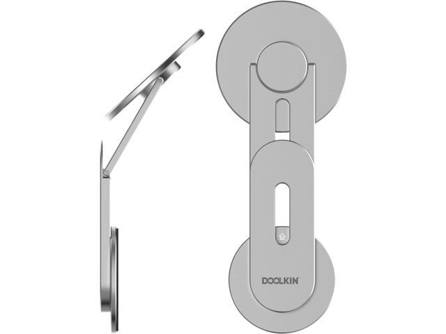 Doolkin Pizo Mount 2, Laptop Phone Holder, Adjustable Laptop Stand, Foldable Laptop Side Mount Clip, Slim Portable Smartphone Stand, Computer...