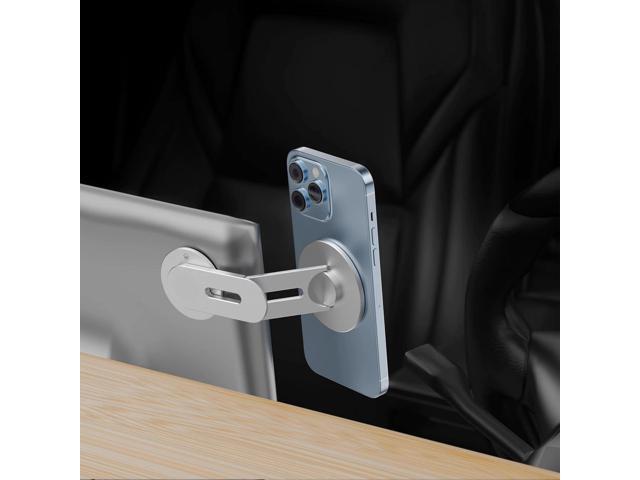 Doolkin Pizo Mount 2, Laptop Phone Holder, Adjustable Laptop Stand, Foldable Laptop Side Mount Clip, Slim Portable Smartphone Stand, Computer...