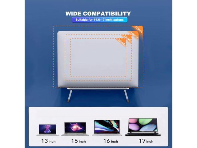 Laptop Computer Stand Keyboard for Desktop Adhesive Laptop Stand Heat Dissipation, Aluminum alloy Keyboard foot Support pad Height, Be Suitable for...