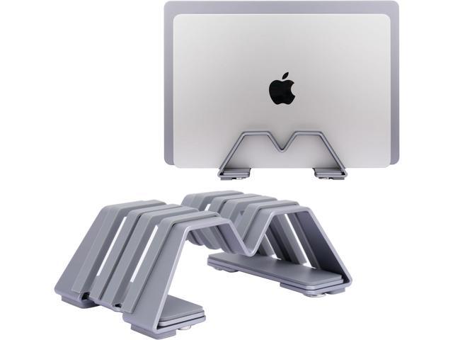 Adjustable Dual Vertical Laptop Stand - Supports 2 Devices Holder, Fit for All Laptops(10-30mm Thickness) - Fashion Design, Adjustable Width,...