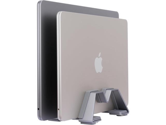 Adjustable Dual Vertical Laptop Stand - Supports 2 Devices Holder, Fit for All Laptops(10-30mm Thickness) - Fashion Design, Adjustable Width,...
