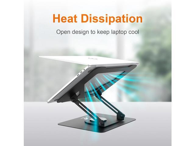 Laptop Stand for Desk,360° Adjustable Computer Stand with Rotating Base,Ergonomic Laptop Riser for Foldable and Portable,MacBook Riser...