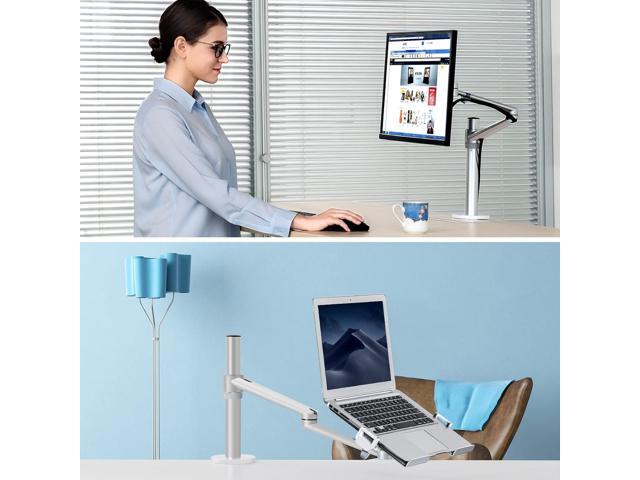 Viozon Laptop/Notebook/Projector Mount Stand,Height Adjustable Single Arm Mount Support 12-17 inch Laptop/Notebook/Tablet, Free Removable VESA...