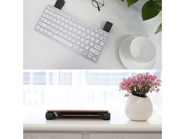 MoKo Universal Laptop/Computer Keyboard Stands,[4 Pack]Anti-Slip Silicone Tilting Wedge Riser Stable Kickstand,Ultra Compact Ventilated Tablet...