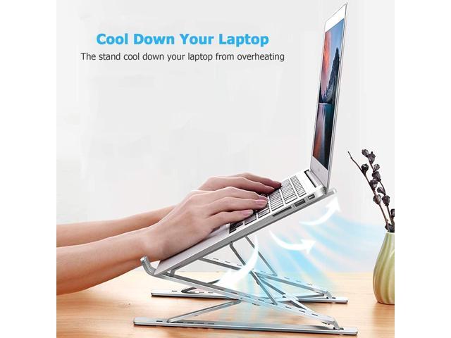 Laptop Stand, Adjustable Portable Laptop Holder,Aluminum Alloy Desktop Mount Compatible with 10-15.6 Inch MacBook PC-Notebook Tablet Thinkpad Space...