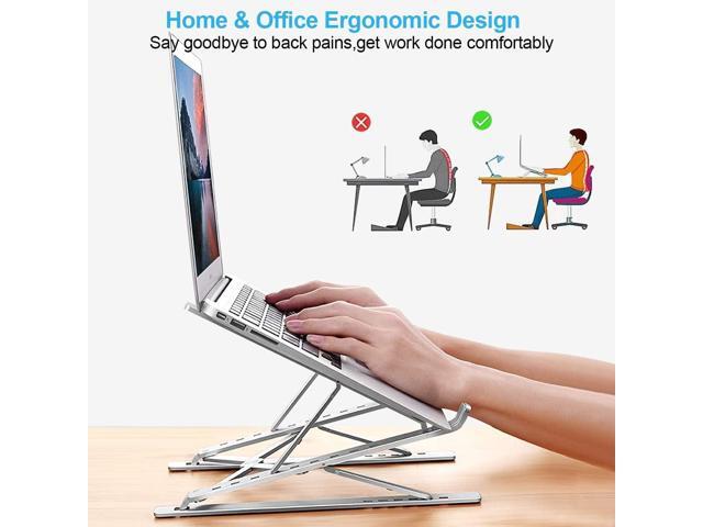 Laptop Stand, Adjustable Portable Laptop Holder,Aluminum Alloy Desktop Mount Compatible with 10-15.6 Inch MacBook PC-Notebook Tablet Thinkpad Space...